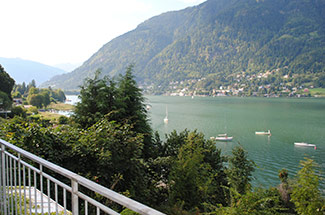 Panoramablick über den Ossiacher See - Ferienwohnungen Wunsch