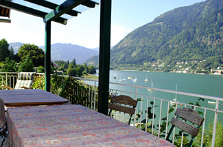 Panoramablick über den Ossiacher See - Seehaus Wunsch